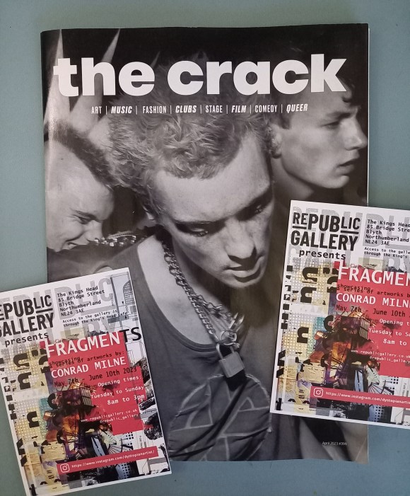 The Crack magazine. Art exhibition. Article. Review. Dystopian Artist.
North East England. Mixed Media 